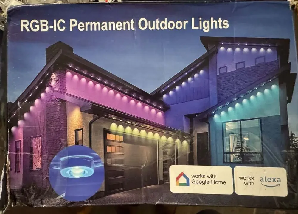 RGB-IC Permanent Outdoor Lights 200ft Cool & Warm CCT Adjust Eaves Lights